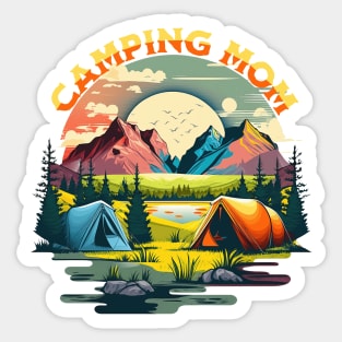Camping Mom Sticker